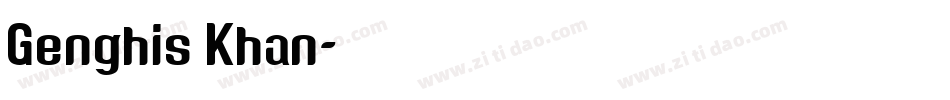 Genghis Khan字体转换